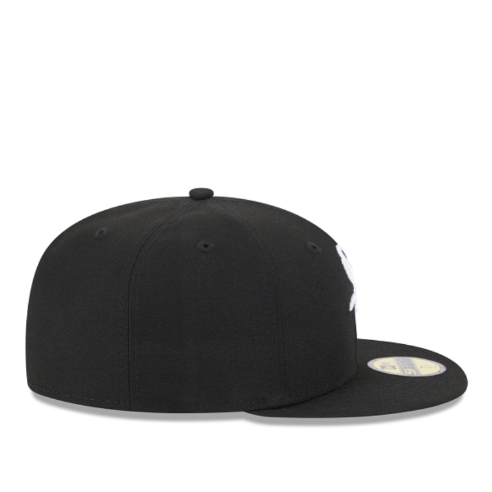 New Era Chicago White Sox Authentic Black White 59FIFTY Fitted Hat right side view