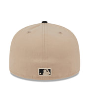 New Era Chicago White Sox 59FIFTY Fitted Hat - Camel/Black 2 tone back view