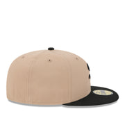 New Era Chicago White Sox 59FIFTY Fitted Hat - Camel/Black 2 tone right side view