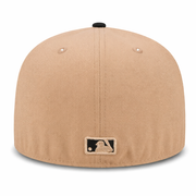 New Era Chicago White Sox 59FIFTY Fitted Hat - Camel/Black back view