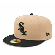 New Era Chicago White Sox 59FIFTY Fitted Hat - Camel/Black front side view