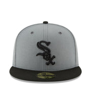 New Era Chicago White Sox 59FIFTY Fitted Hat - Charcoal Black 2 Tone front view