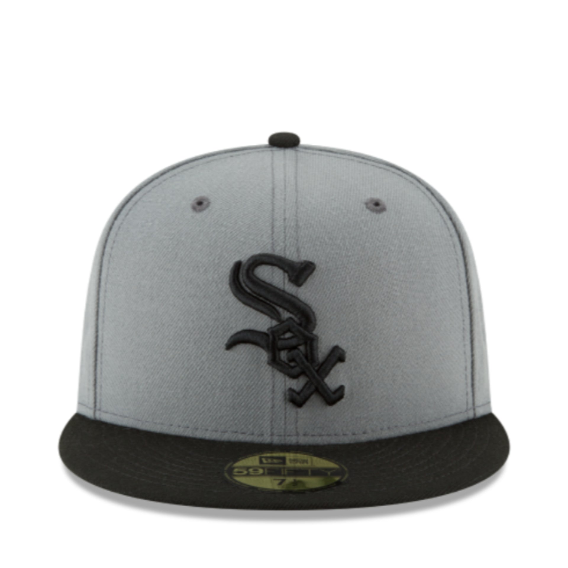 New Era Chicago White Sox 59FIFTY Fitted Hat - Charcoal Black 2 Tone front view