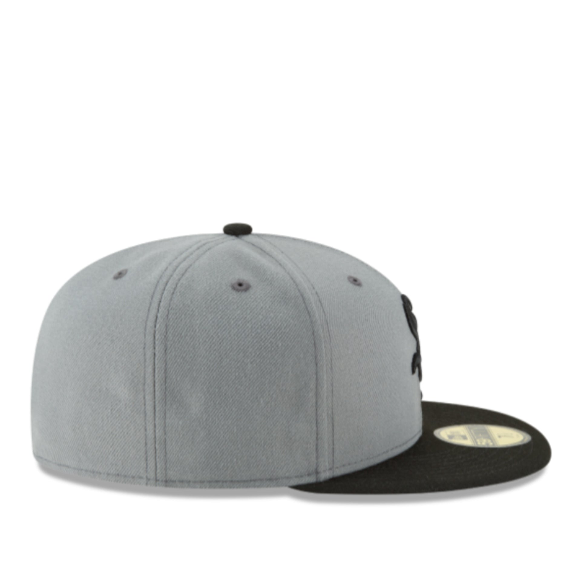 New Era Chicago White Sox Charcoal Black 59FIFTY Fitted Hat right side view