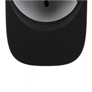 New Era Chicago White Sox Rose Collection 9FORTY A-Frame Snapback Hat - Chrome/Black under visor view