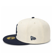 New Era Chicago White Sox 59FIFTY Fitted Hat - Chrome Navy left side view