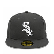 New Era Chicago White Sox Dark Graphite 59FIFTY Fitted Hat front view