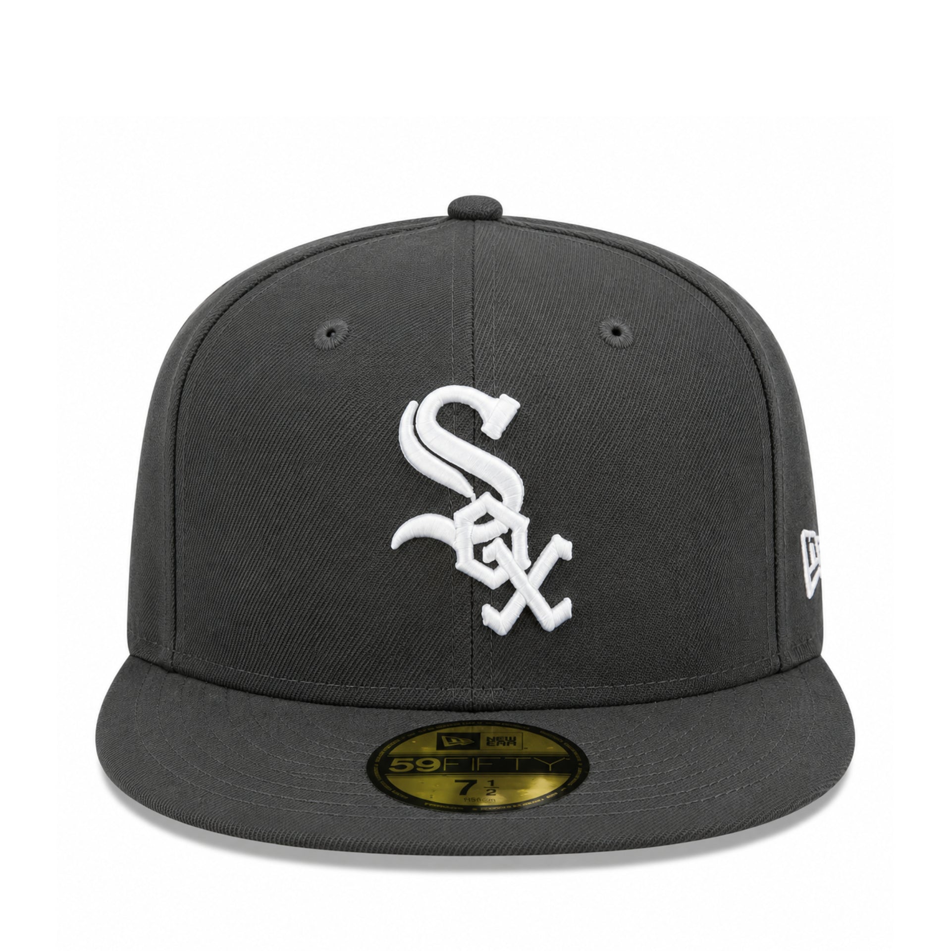 New Era Chicago White Sox Dark Graphite 59FIFTY Fitted Hat front view