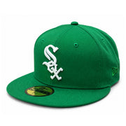 New Era Chicago White Sox Kelly Green 59FIFTY Fitted Hat front left view