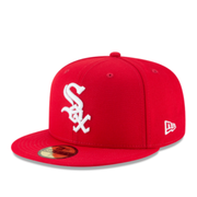 New Era Chicago White Sox 59FIFTY Fitted Hat - Red White front left angle view