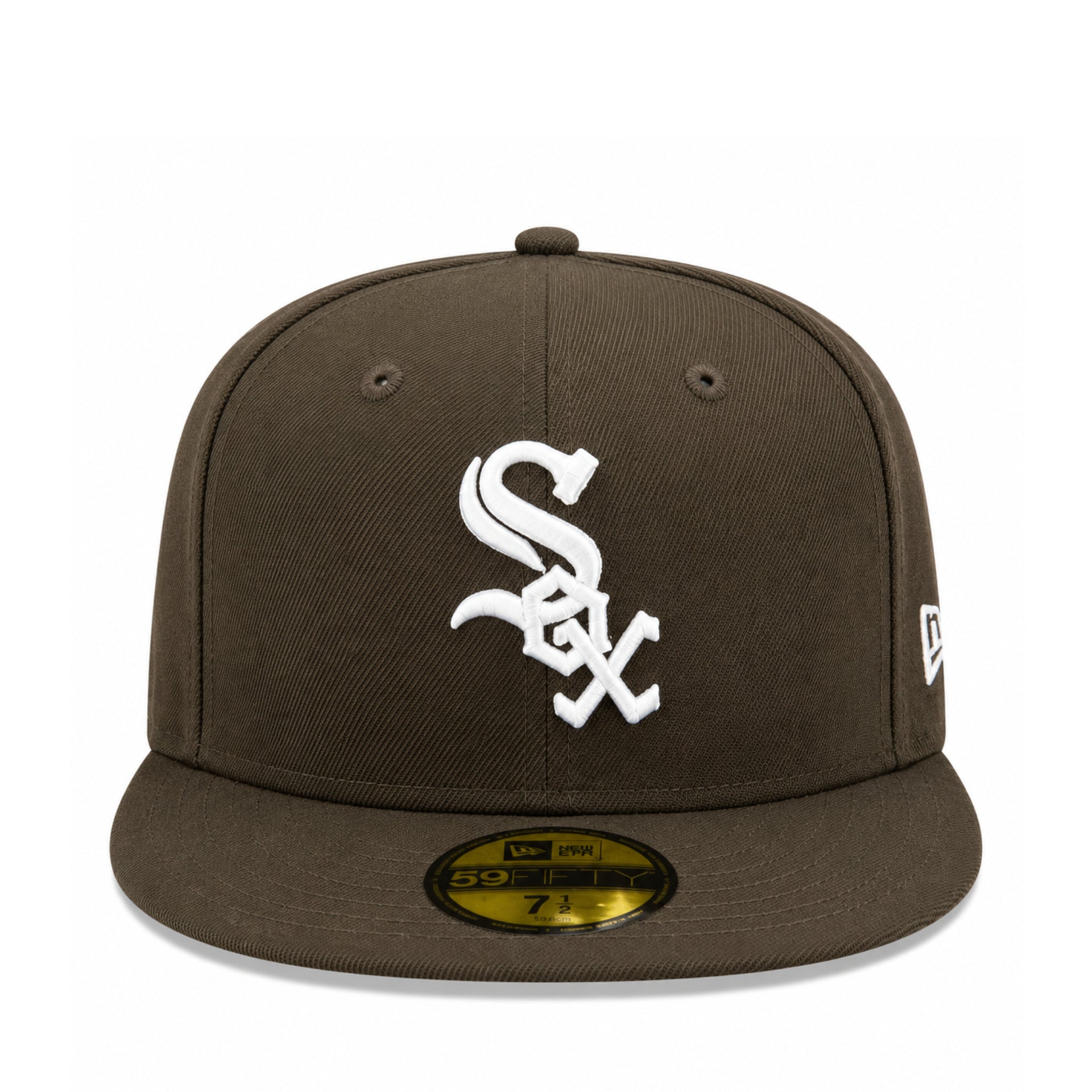 New Era Chicago White Sox Walnut Brown 59FIFTY Fitted Hat front view
