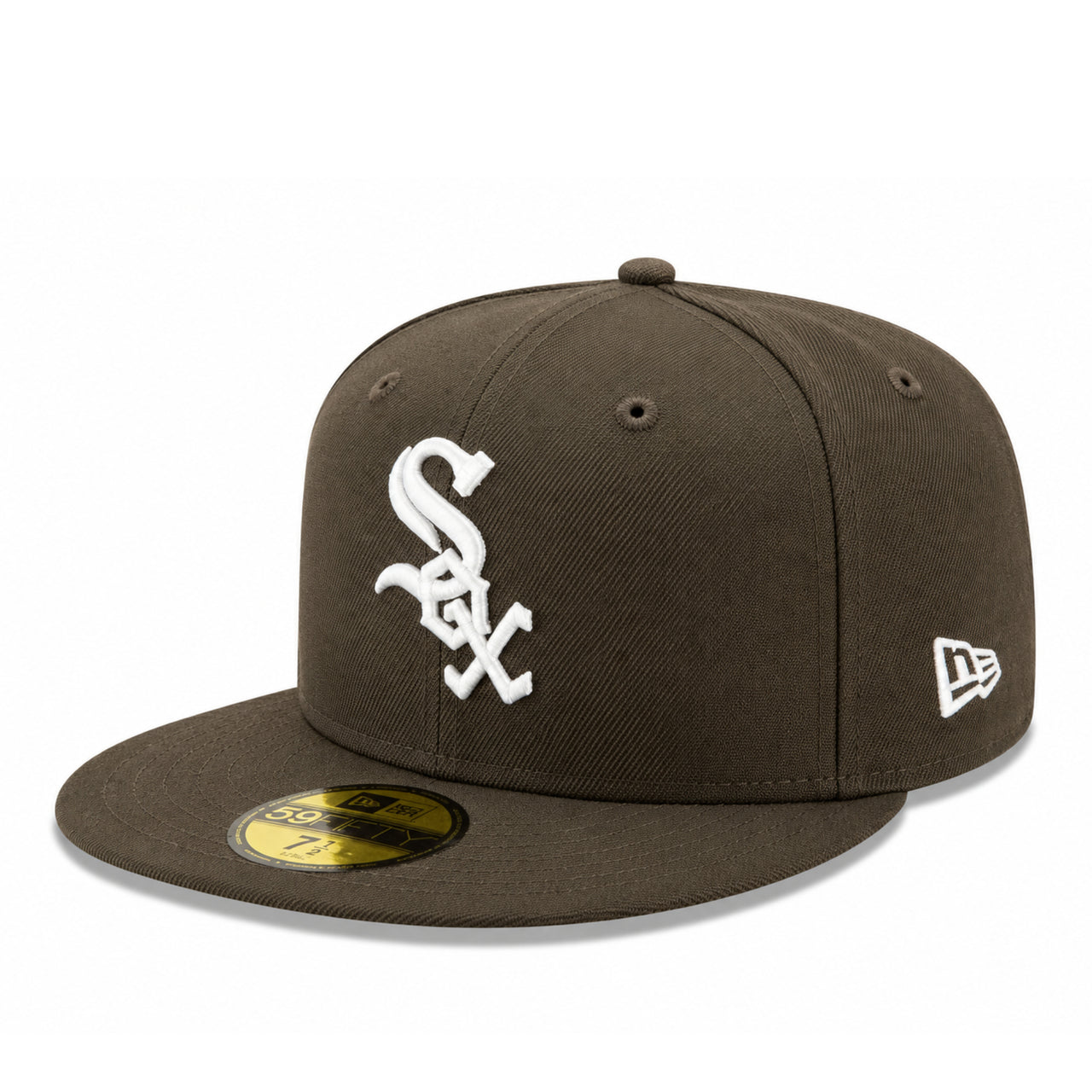 New Era Chicago White Sox Walnut Brown 59FIFTY Fitted Hat front side view