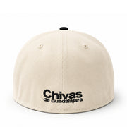 New Era Chivas De Guadalajara Chrome Black 59Fifty Fitted Hat back view