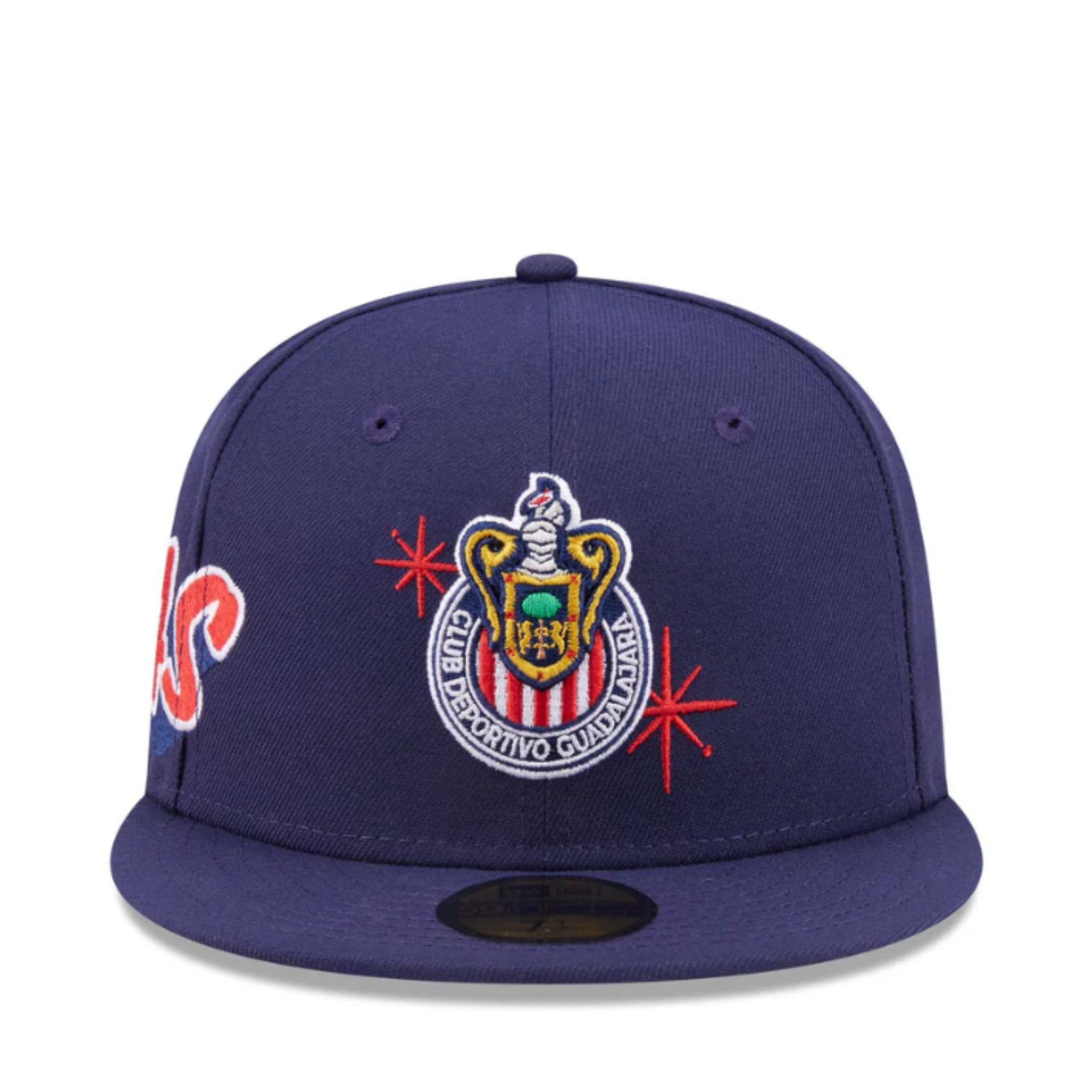 New Era Chivas De Guadalajara Side Script Navy 59FIFTY Fitted Hat front view