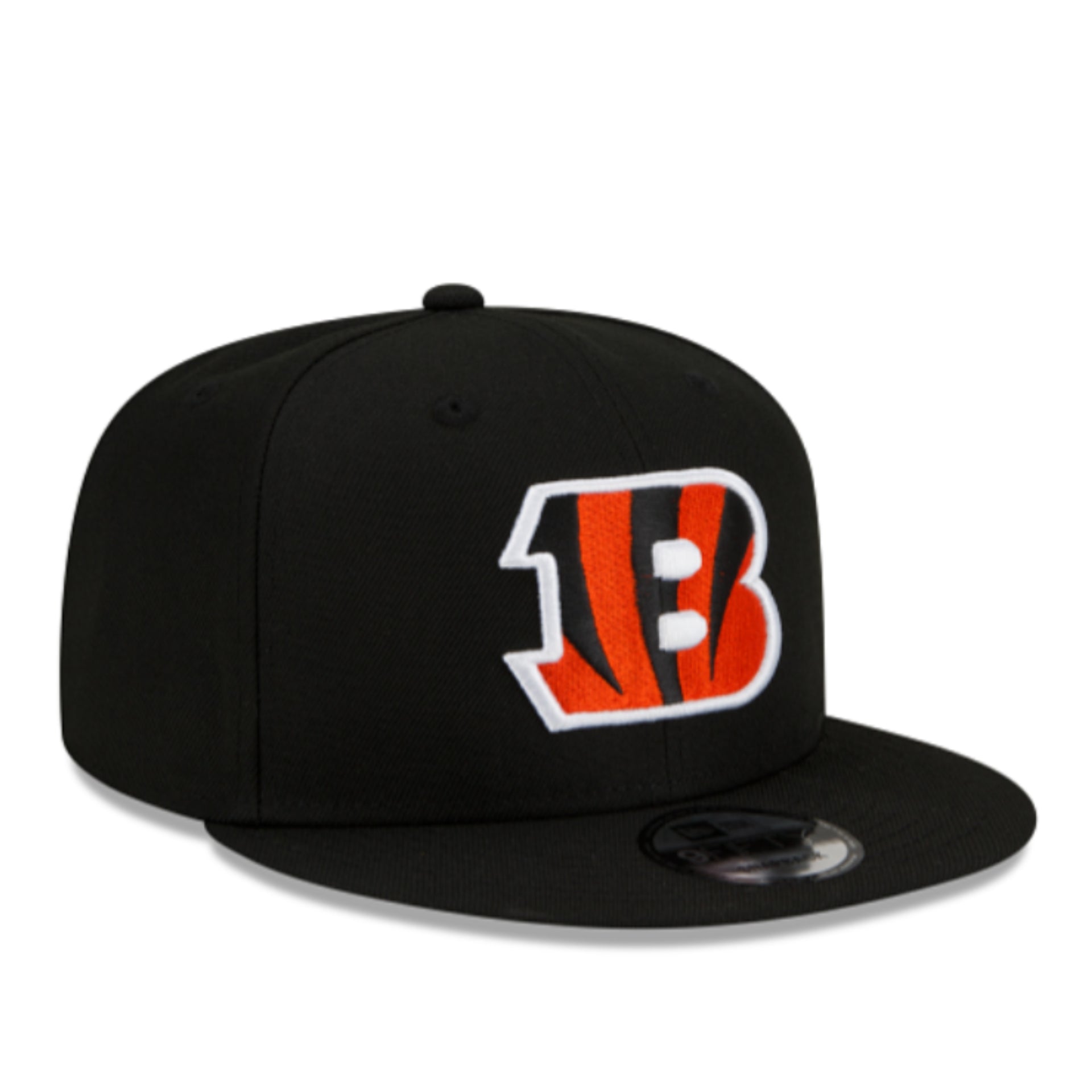 New Era NFL Cincinnati Bengals 9FIFTY Snapback Hat - Black front right view