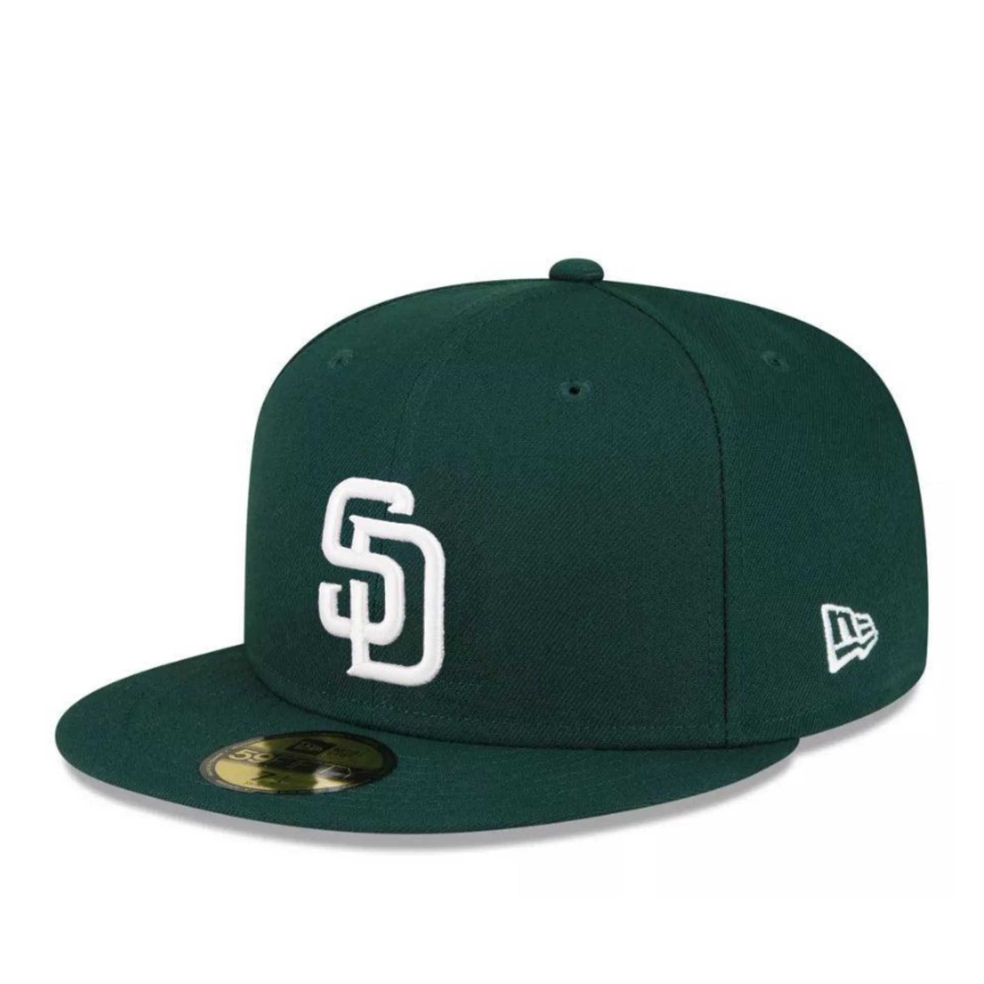 New Era Color Pack San Diego Padres SD Green 59FIFTY Fitted Hat with White SD Logo