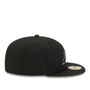 New Era Colorado Rockies Black 59FIFTY Fitted Hat right side view