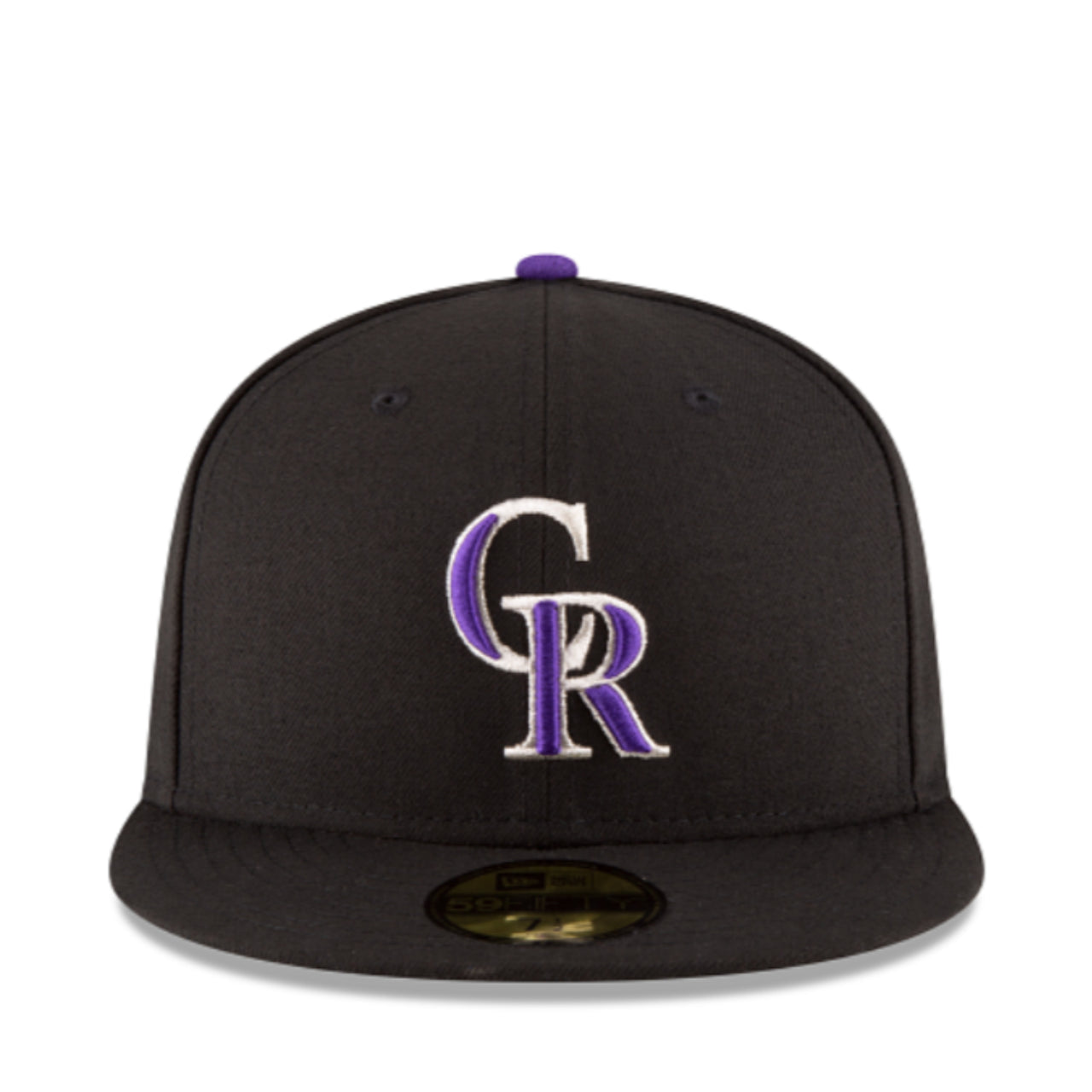 New Era Colorado Rockies CR Authentic Collection 59FIFTY Fitted Hat front view