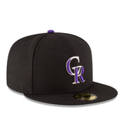 New Era Colorado Rockies CR Authentic Collection 59FIFTY Fitted Hat front right view