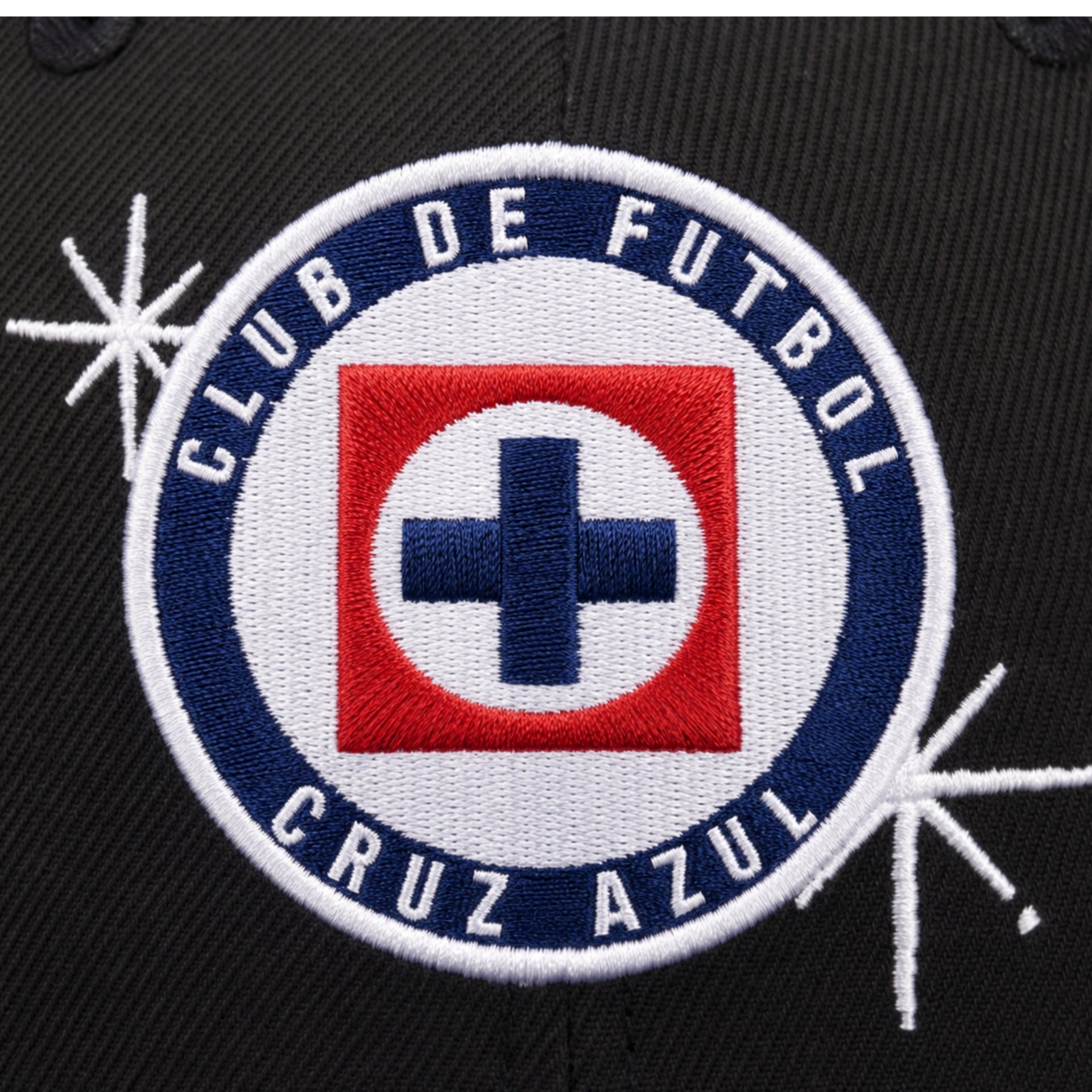 New Era Cruz Azul Side Script Navy 59FIFTY Fitted Hat logo view