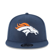 New Era Denver Broncos 9FIFTY Snapback Hat Navy front view