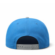 back of New Era Detroit Lions Black 9FIFTY Snapback Hat - Sky Blue/Gray