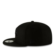 New Era Detroit Lions Black on Black 9FIFTY Snapback Hat side view