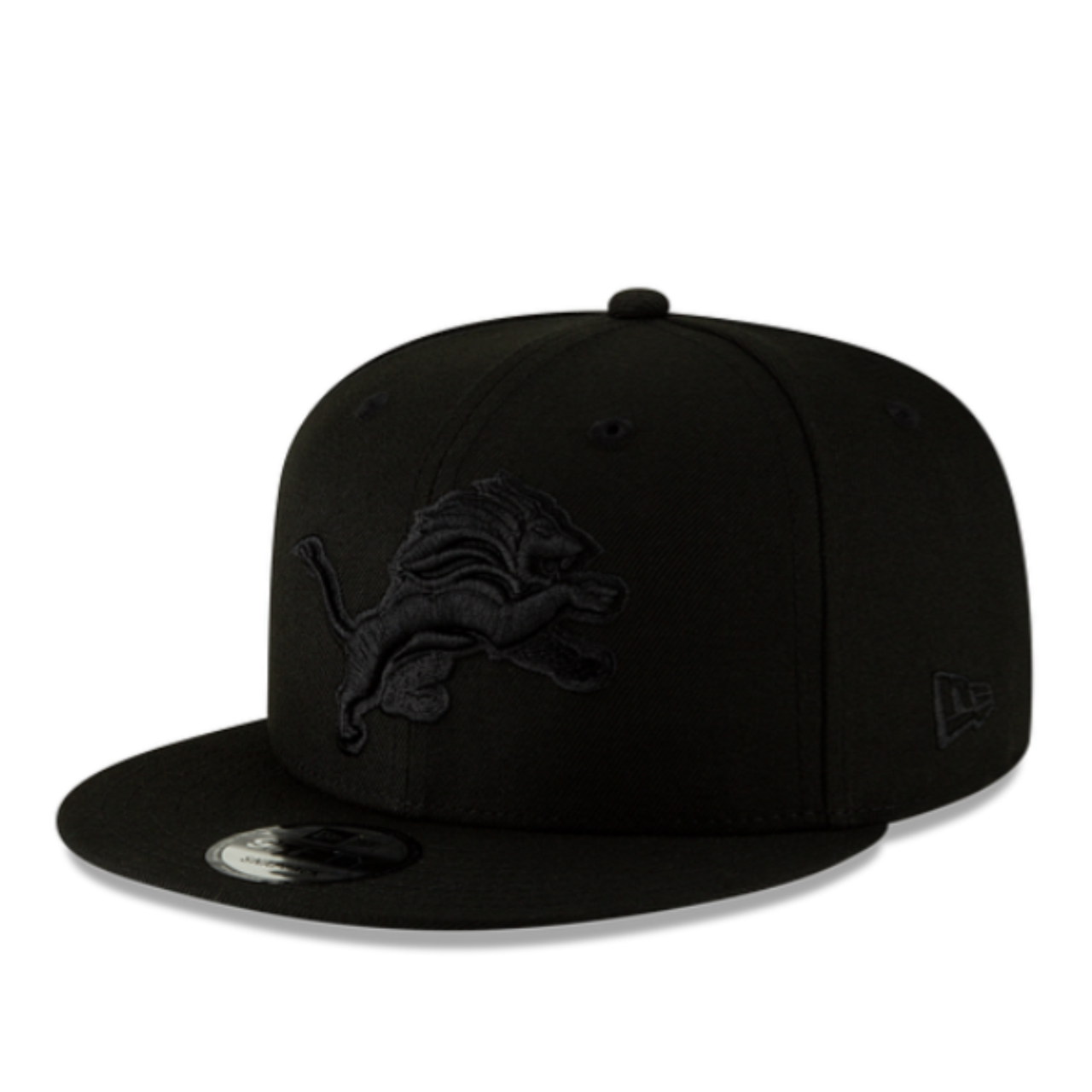 New Era Detroit Lions Black on Black 9FIFTY Snapback Hat