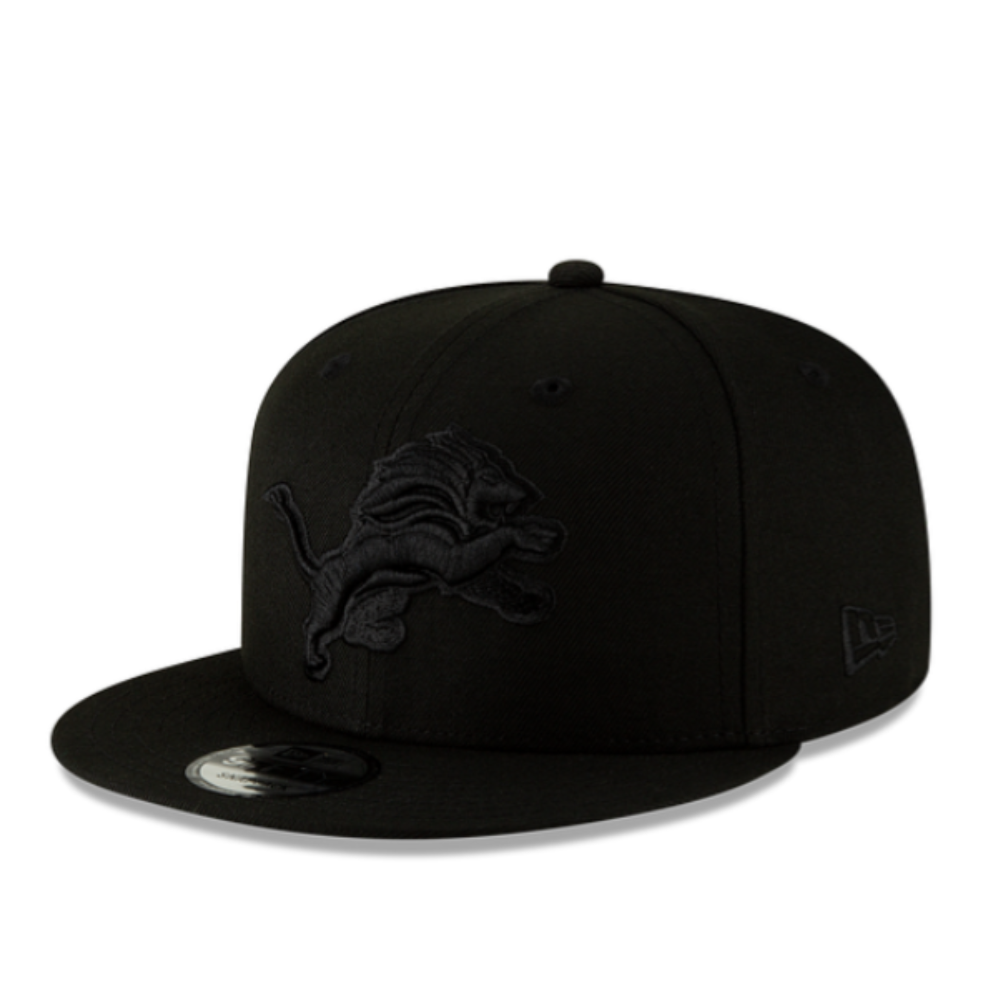 New Era Detroit Lions Black on Black 9FIFTY Snapback Hat