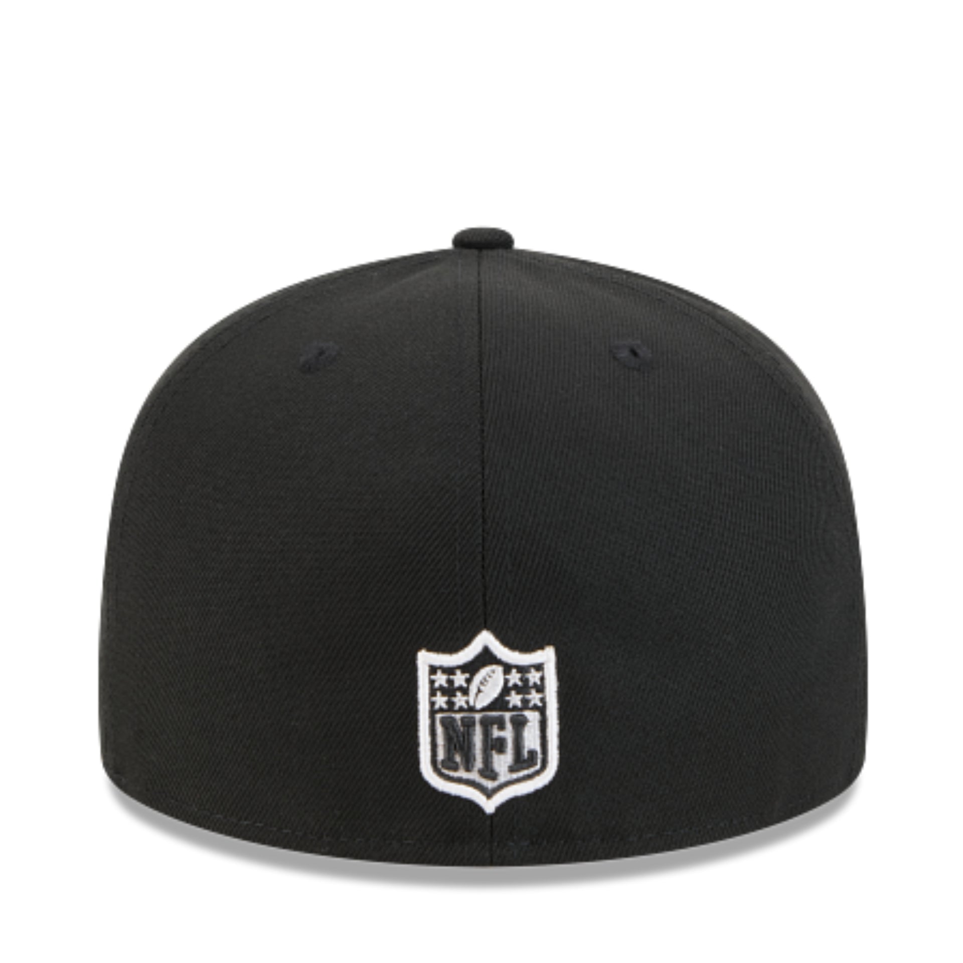 New Era Detroit Lions 75th Anniversary Black 59FIFTY Fitted Hat back view