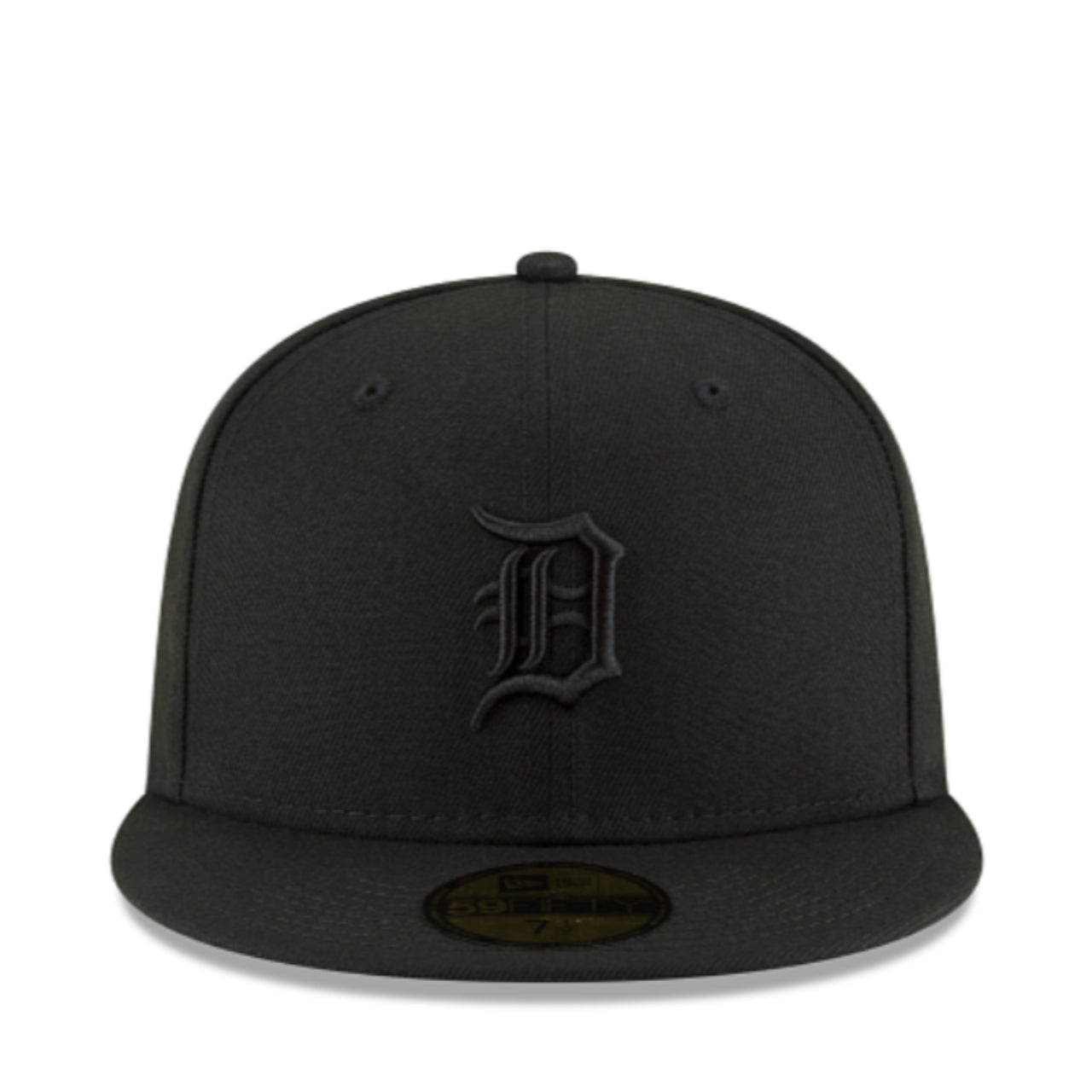 New Era Detroit Tigers Black on Black 59FIFTY Fitted Hat front view