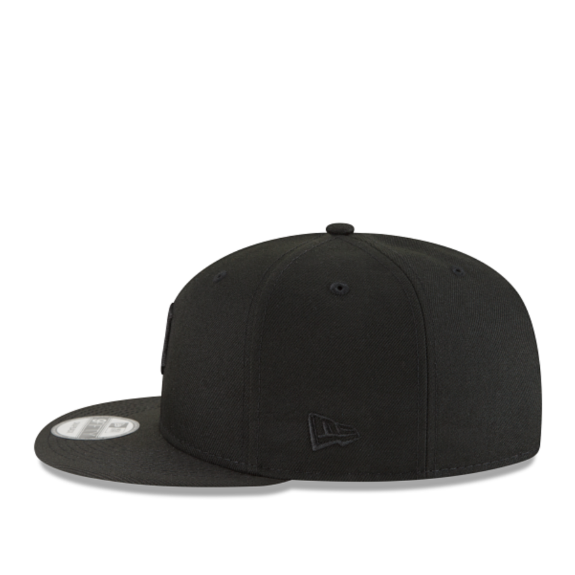 New Era Detroit Tigers Black on Black 9FIFTY Snapback Hat right left view