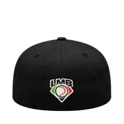 New Era Diablos Rojos del México Black Red 59FIFTY Fitted Hat back view