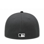 New Era Los Angeles Dodgers Graphite Black 59FIFTY Fitted Hat back view