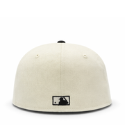 back of New Era Los Angeles Dodgers Chrome Dodgers Stadium Black 2 Tone Fitted Hat