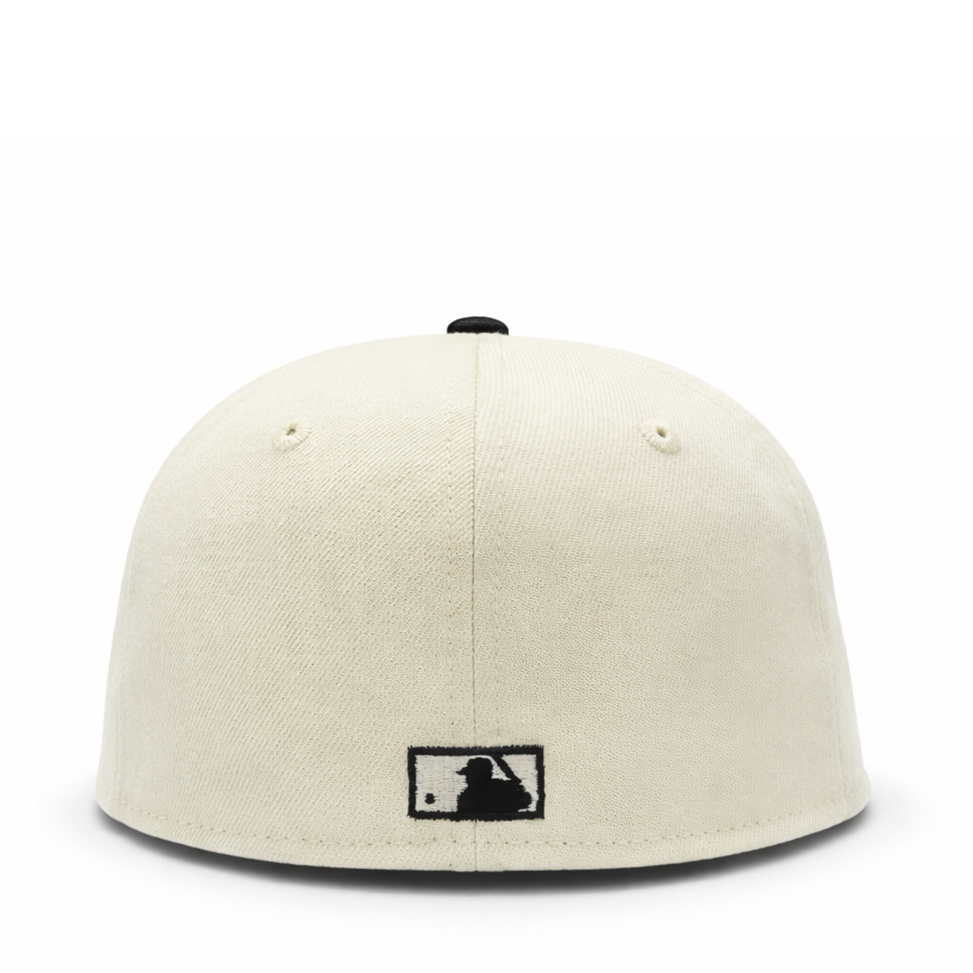 back of New Era Los Angeles Dodgers Chrome Dodgers Stadium Black 2 Tone Fitted Hat