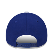 New Era Los Angeles Dodgers royal blue 9FORTY A-Frame snapback hat back view with snapback closure