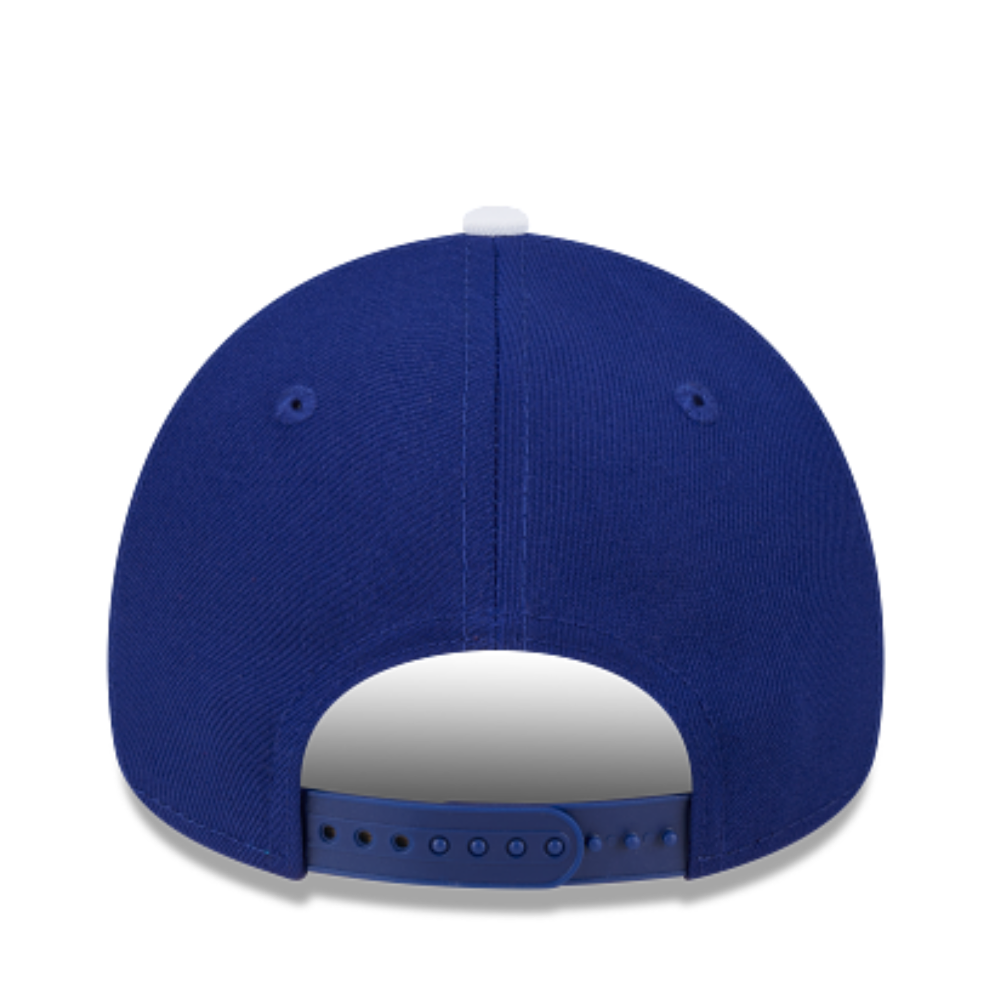 New Era Los Angeles Dodgers royal blue 9FORTY A-Frame snapback hat back view with snapback closure