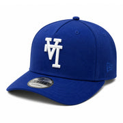 New Era Los Angeles Dodgers Upside Down Blue 9FORTY A-Frame Snapback front left view