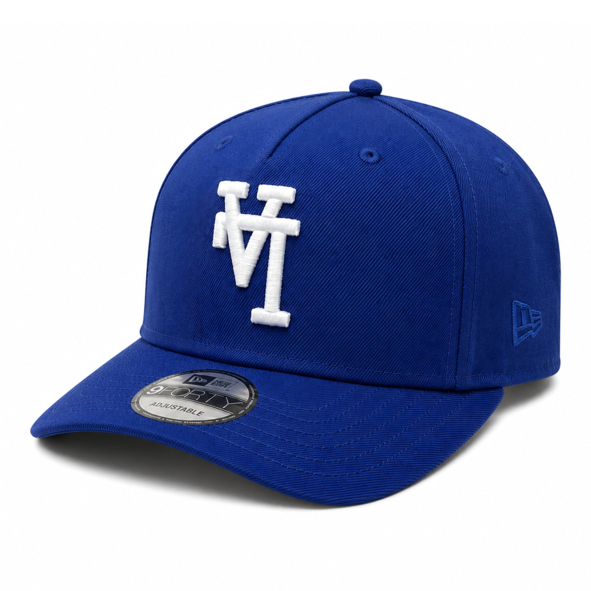 New Era Los Angeles Dodgers Upside Down Blue 9FORTY A-Frame Snapback front left view