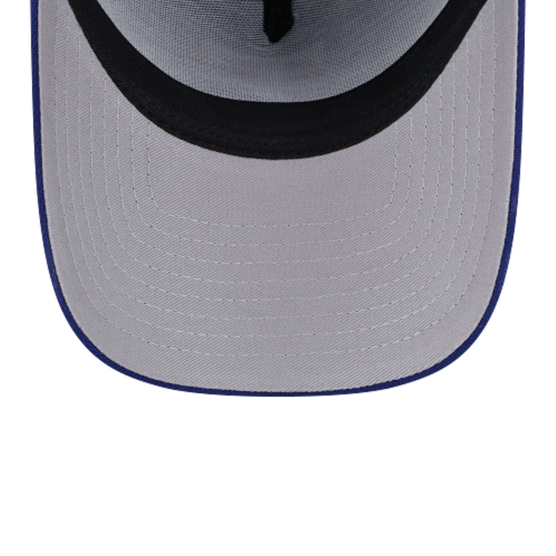 New Era Los Angeles Dodgers royal blue 9FORTY A-Frame snapback hat grey under visor view