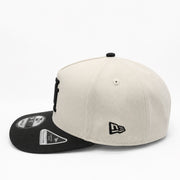 New Era Los Angeles Dodgers Upside Down 9FIFTY A-Frame Snapback Hat - Chrome Black left side view