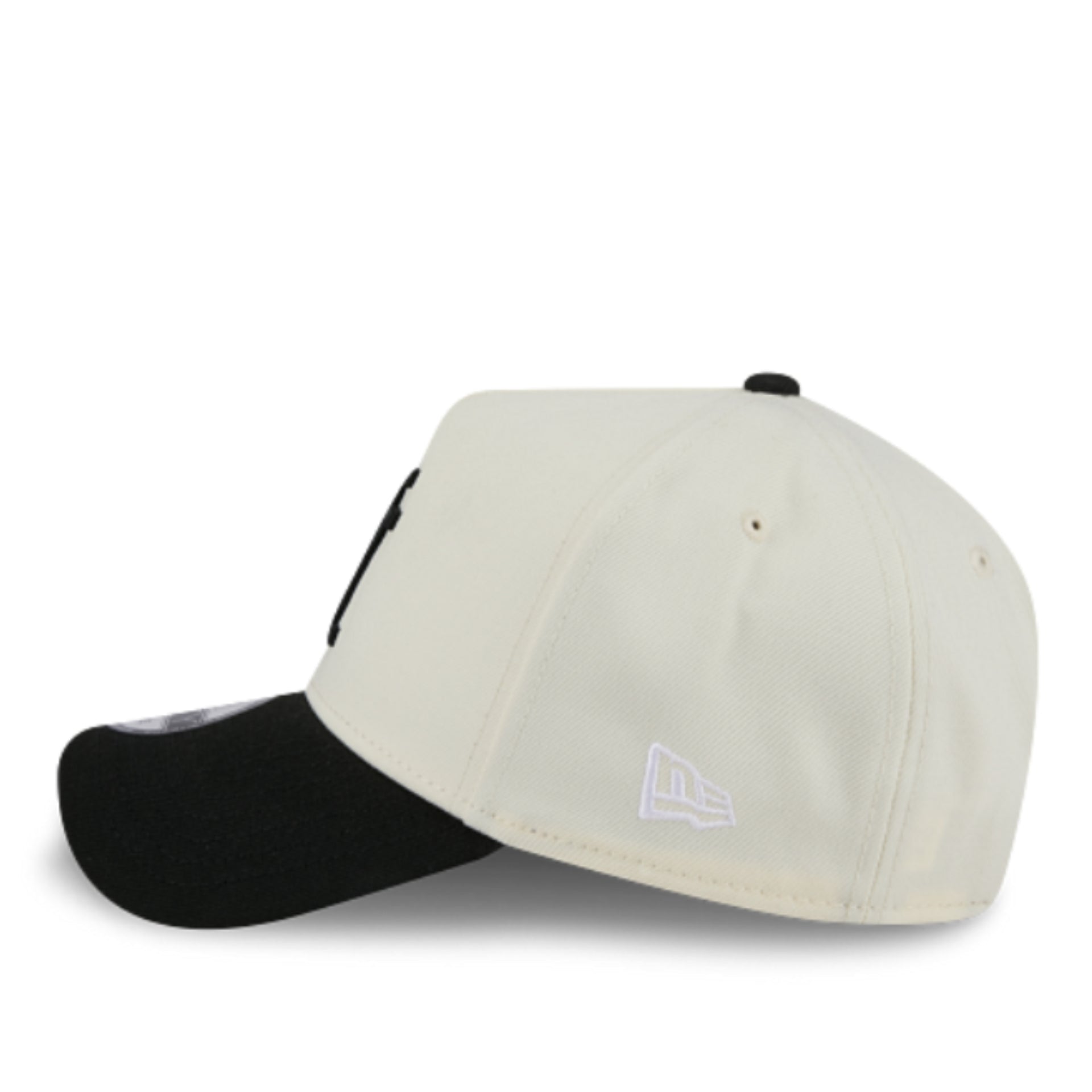 New Era Los Angeles Dodgers WS20 Upside Down Chrome Black 9FORTY A-Frame Snapback left side view