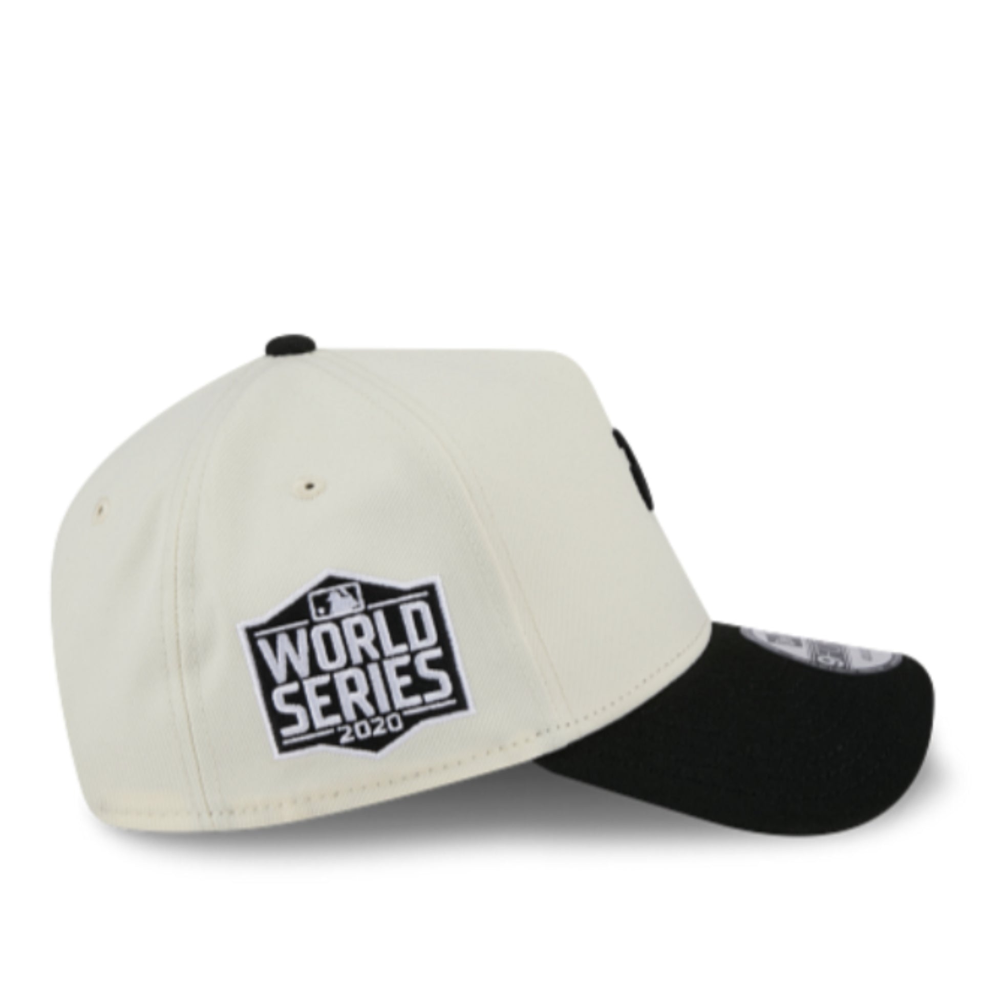 New Era Los Angeles Dodgers WS20 Upside Down Chrome Black 9FORTY A-Frame Snapback right side view