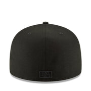 New Era Florida Marlins Cooperstown 59FIFTY Fitted Hat - Black on Black back view