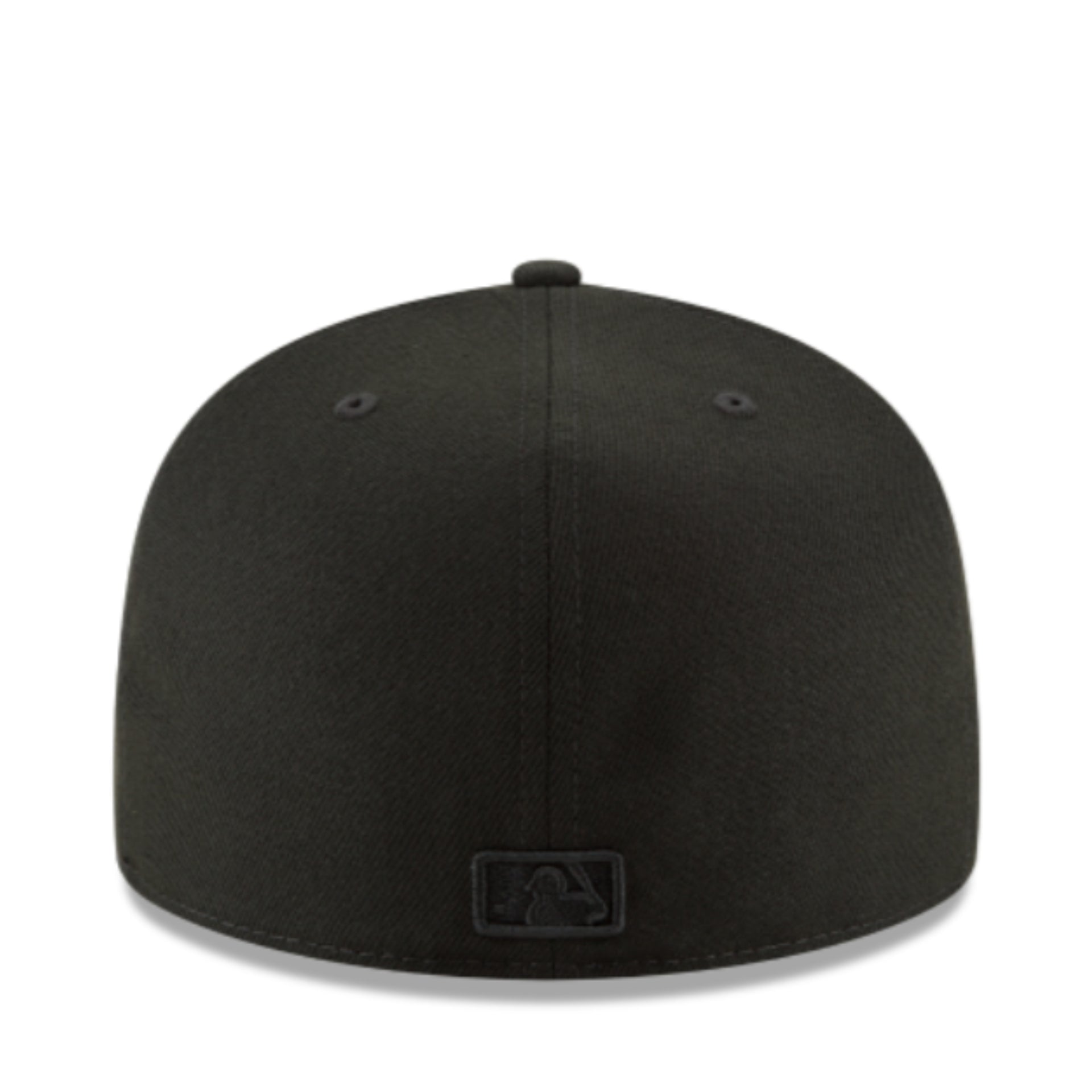 New Era Florida Marlins Cooperstown 59FIFTY Fitted Hat - Black on Black back view