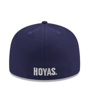 New Era Georgetown Hoyas Navy 59FIFTY Fitted Hat back view