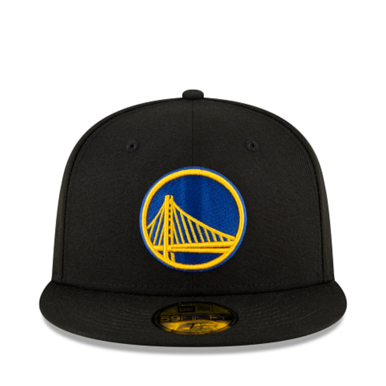 New Era NBA Golden State Warriors 59FIFTY Fitted Hat - Black front view