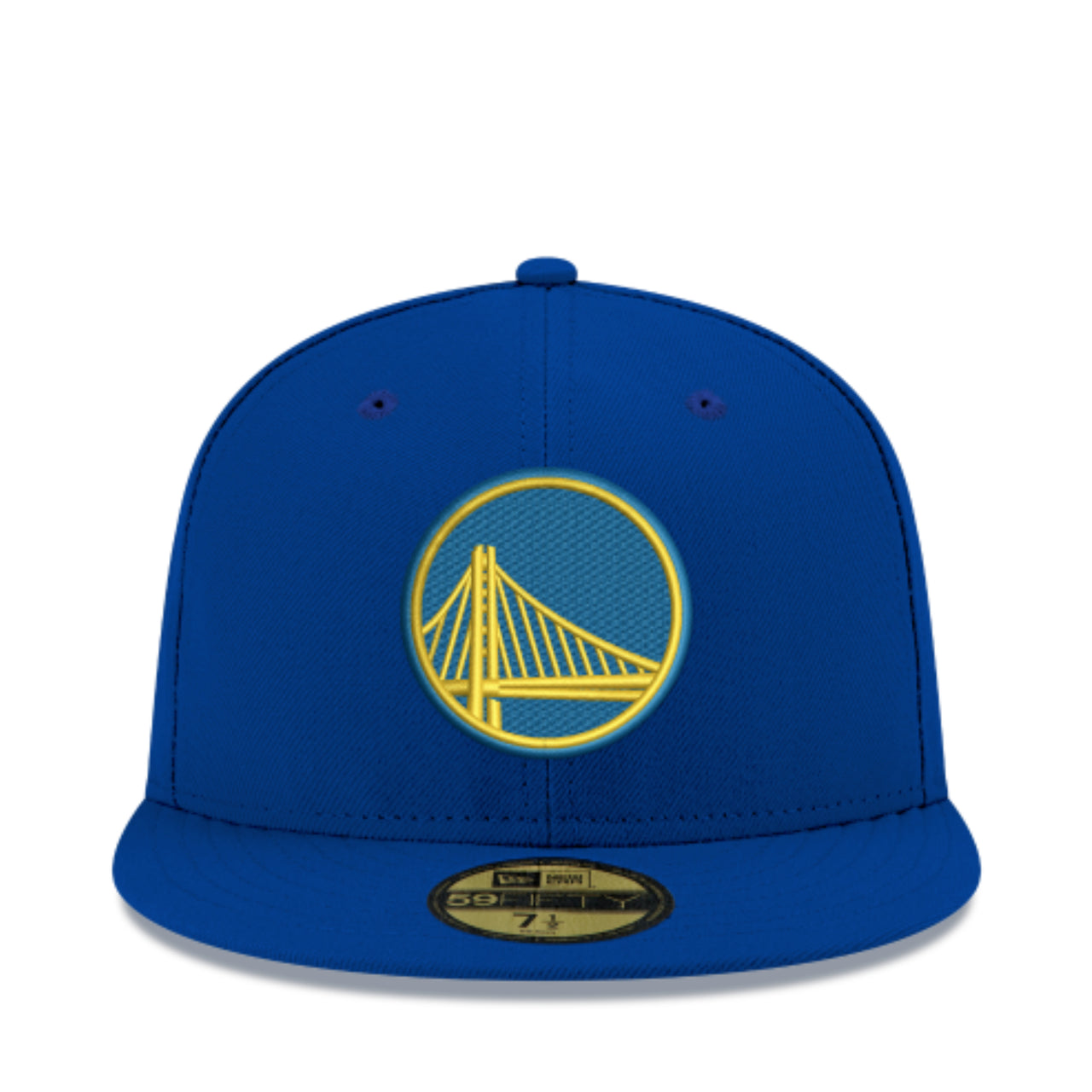 New Era NBA Golden State Warriors Blue 59FIFTY Fitted Hat front view