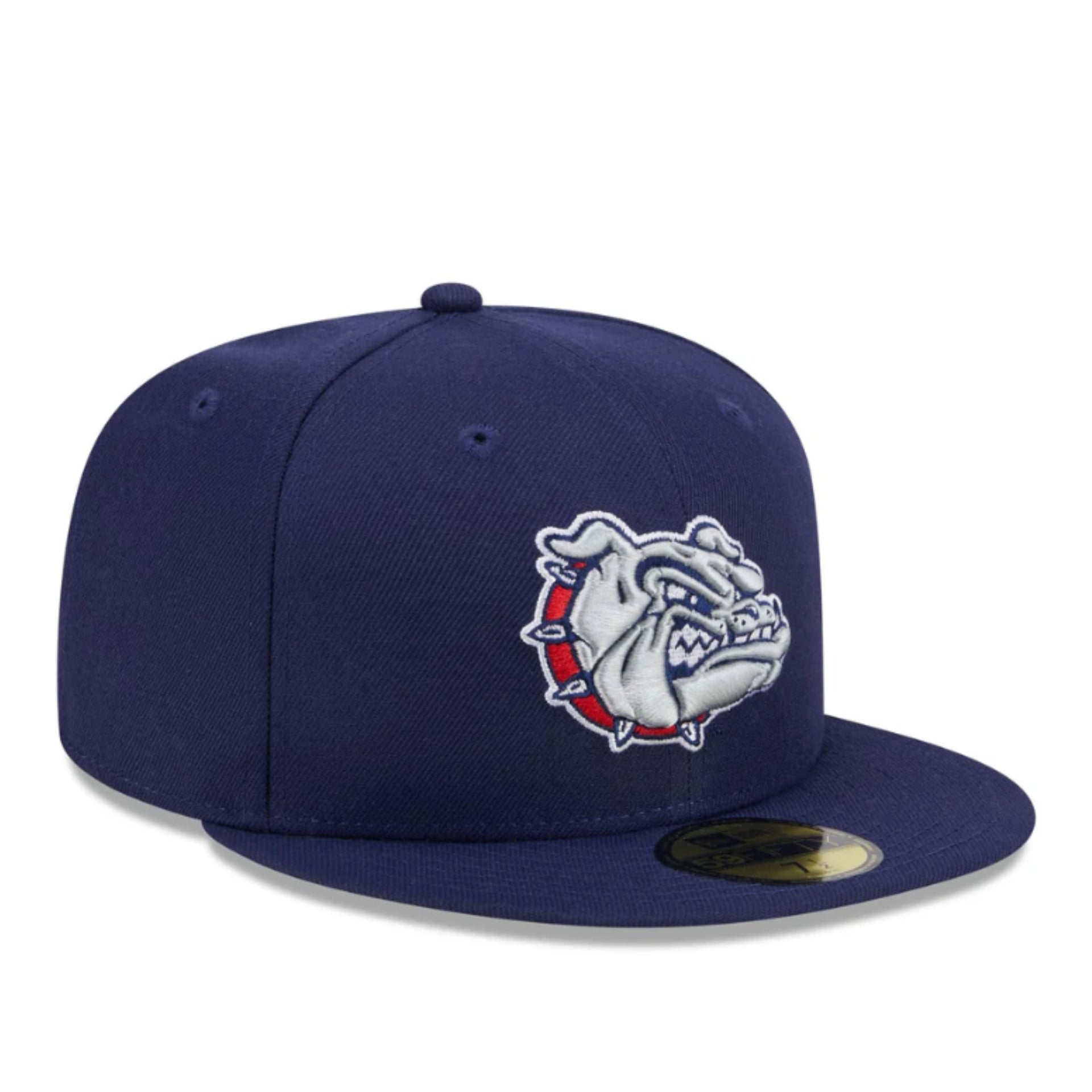 New Era NCAA Gonzaga Bulldogs Navy 59FIFTY Fitted Hat front right view